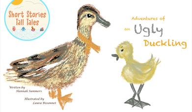 Artwork of a duck and a duckling