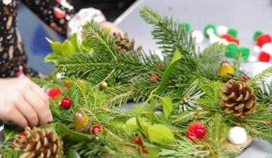 Christmas Family Wreath Making Workshops at Dapdune Wharf