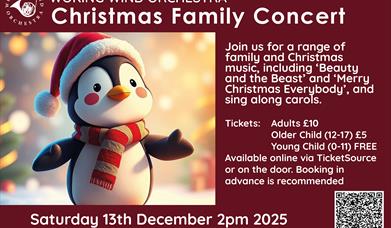 Woking Wind Orchestra Christmas Family Concert poster