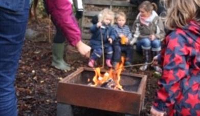 Enjoy a snack around the camp fire