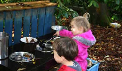 Fun at the mud kitchen
